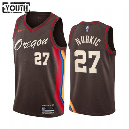 Maillot Basket Enfant Portland Trail Blazers Jusuf Nurkic 27 2020-21 City Edition Swingman